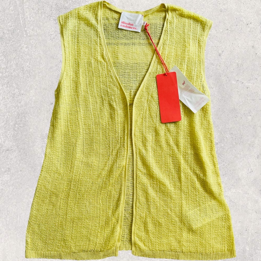 Absolut Cashmere Isa Top in Lemonade - Small